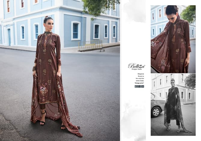 Belliza Kanika Latest Ethnic Wear Ready Made Pure Jam Cotton Dress Collection